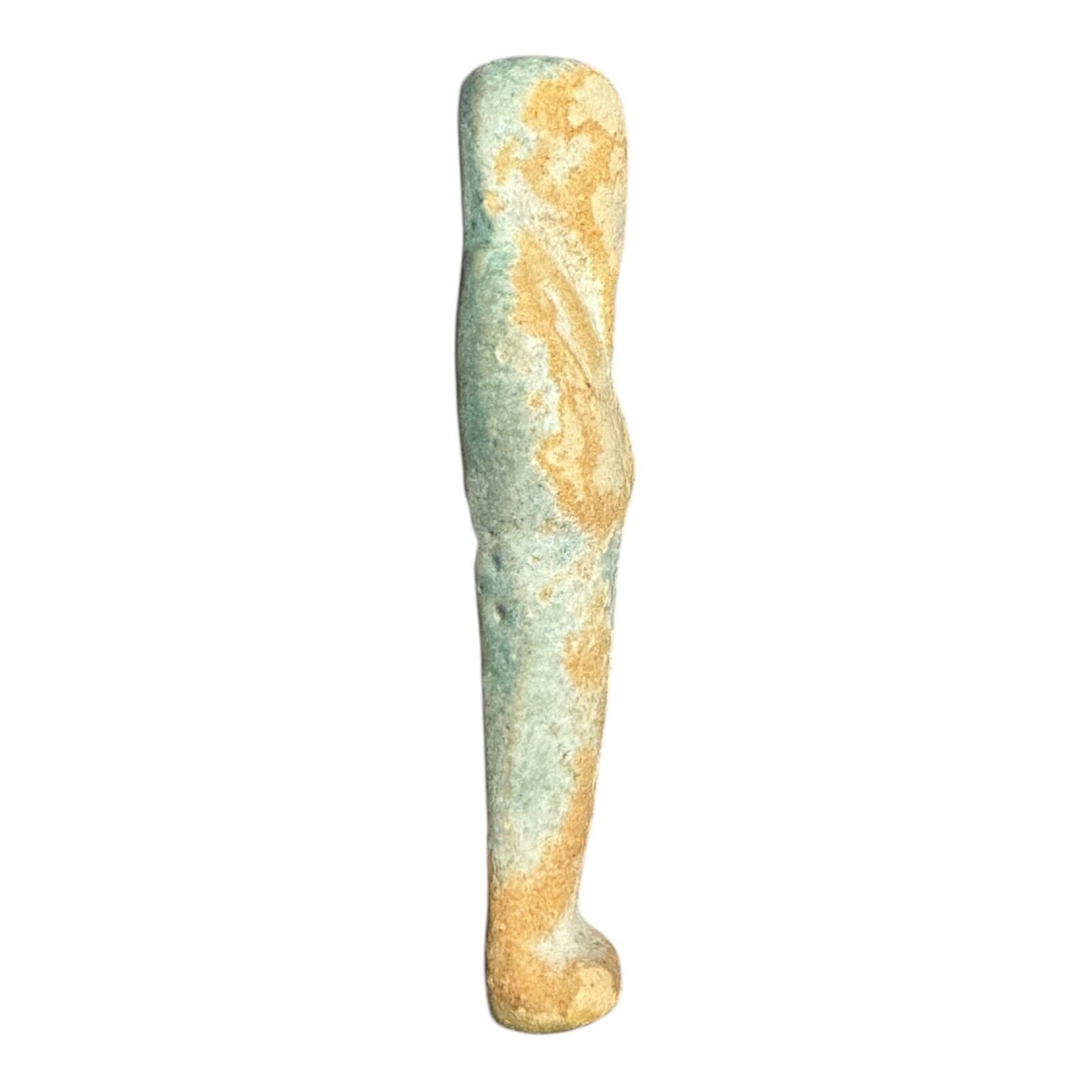 Ancient Egyptian Faience Ushabti Shabti Figure – Glazed Burial Artifact