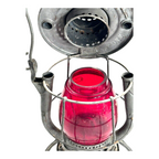 Vintage N.Y. C.S.  Dietz Vesta Railroad Lantern with Red Globe Dietz New York US