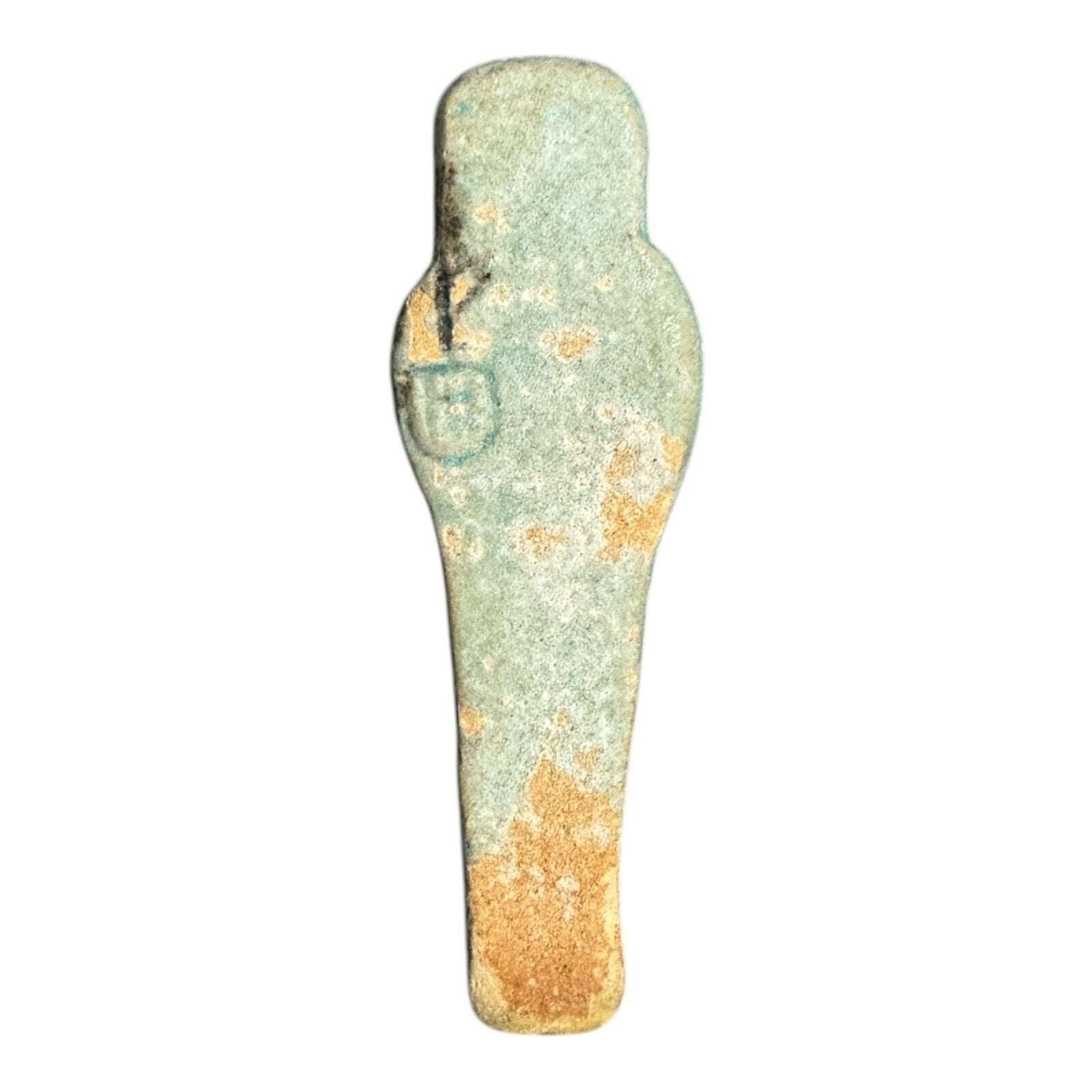Ancient Egyptian Faience Ushabti Shabti Figure – Glazed Burial Artifact