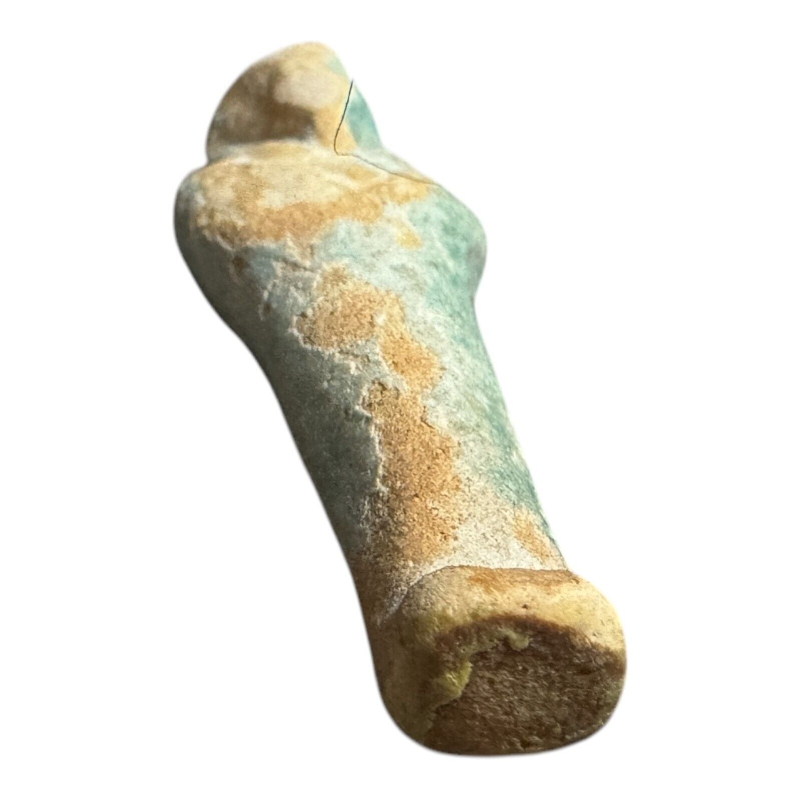Ancient Egyptian Faience Ushabti Shabti Figure – Glazed Burial Artifact