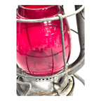 Vintage N.Y. C.S.  Dietz Vesta Railroad Lantern with Red Globe Dietz New York US
