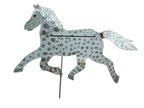 Antique Farmhouse Primitive Folk Art Running Horse Metal Weathervane
