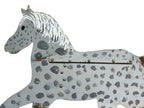 Antique Farmhouse Primitive Folk Art Running Horse Metal Weathervane