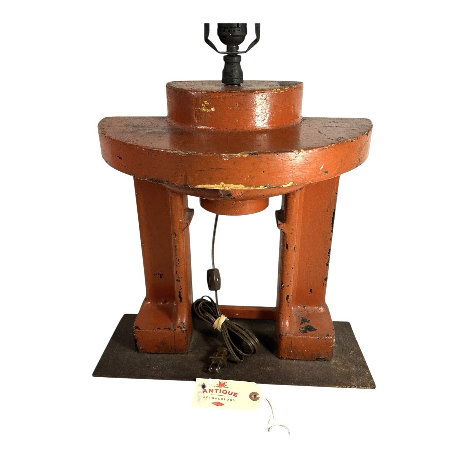 Antique Steam Punk Foundry Mold Lamp -  Owned by Mike Wolfe American Pickers