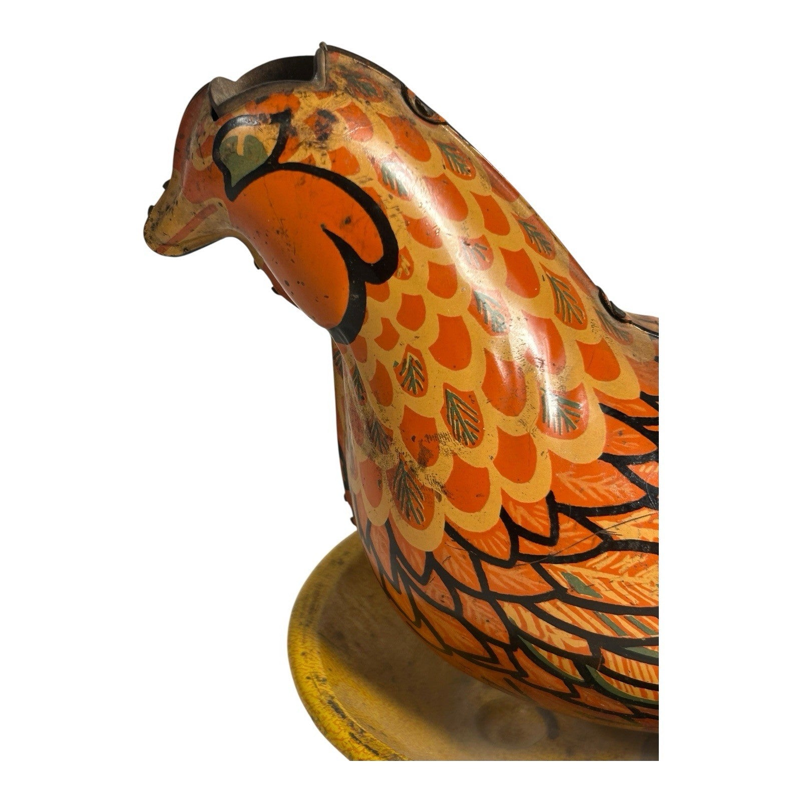 Vintage Wyandotte Chicken Egg Laying Hen Tin Toy