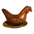 Vintage Wyandotte Chicken Egg Laying Hen Tin Toy