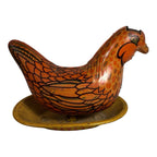 Vintage Wyandotte Chicken Egg Laying Hen Tin Toy