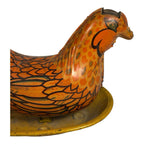 Vintage Wyandotte Chicken Egg Laying Hen Tin Toy