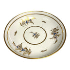 Antique Georgian Coalport Hand Painted Handless Teacup and Saucer