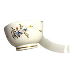 Antique Georgian Coalport Hand Painted Handless Teacup and Saucer