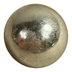 Antique German Kugel Glass Small Silver Christmas Ornament