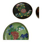 Vintage Lot of Chinese Cloisonne - 4 Coasters, 2 Napkin Rings, Dresser Box