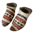 Antique Native American Zuni Tourist Pottery Moccasins or Shoes