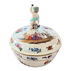 Antique KPM Porcelain Bacchus Cherub Figural Painted Tureen Punch Bowl