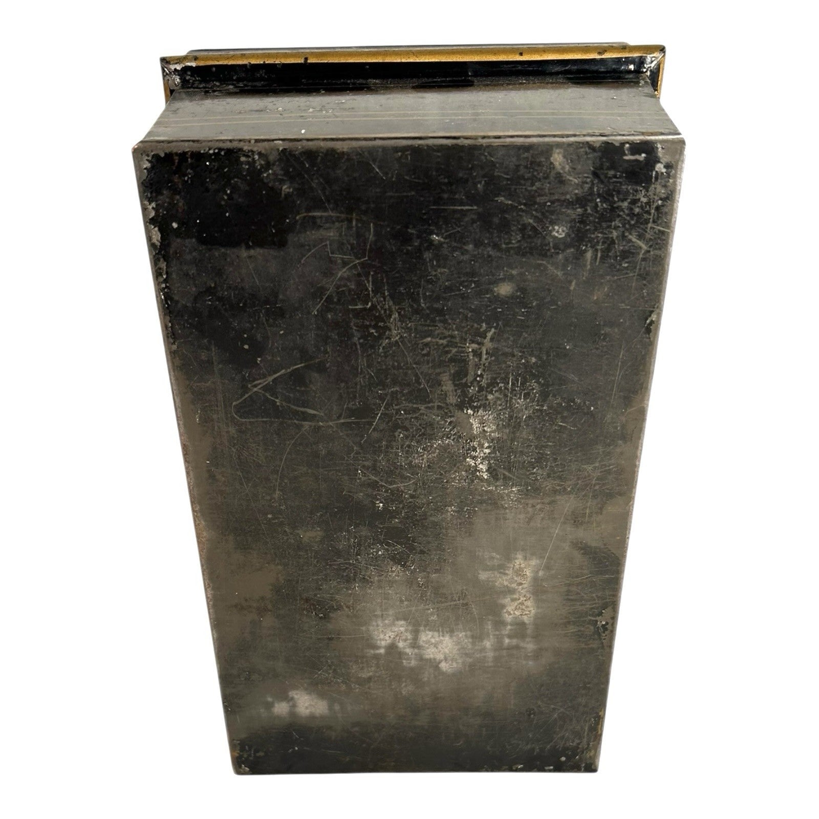 Antique Newton Shakespeare & Co Tole Metal Cash Box or Document Box