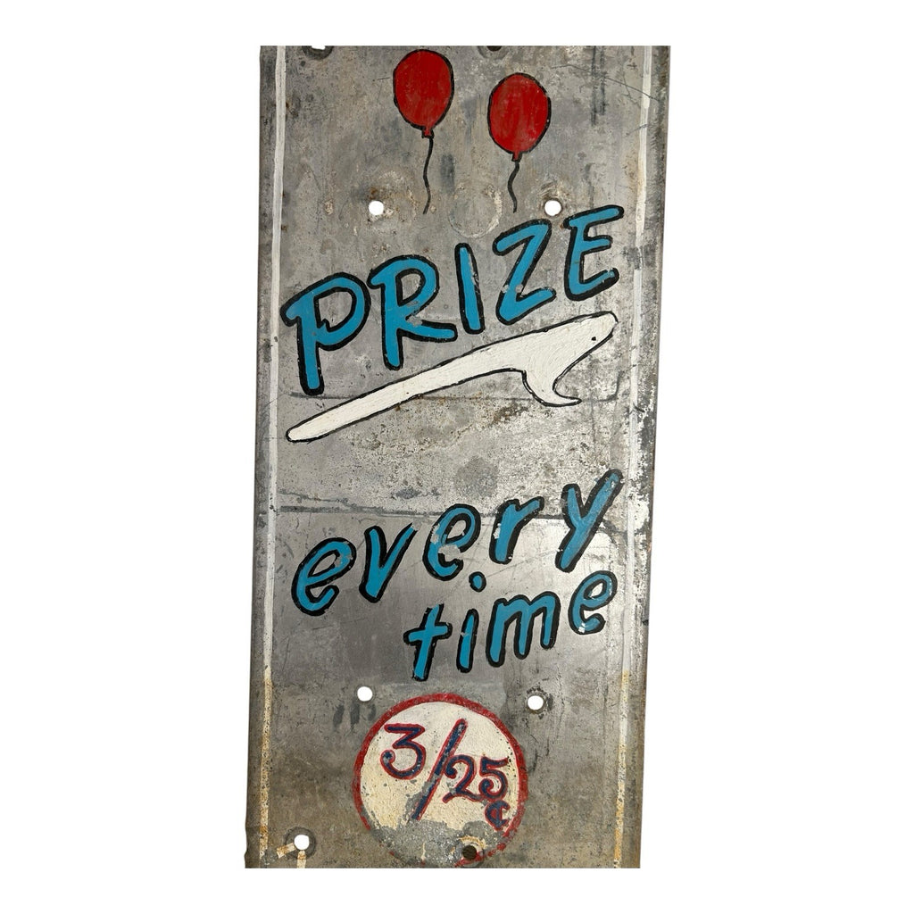 Antique Carnival Game Hand Painted Advertising Sign