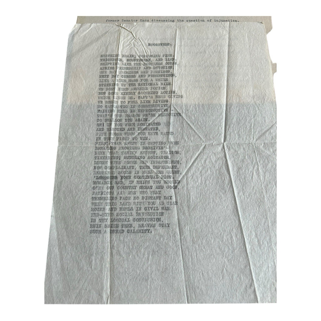 Antique Political Signatures Letters Documents William Brown McKinley US Senator