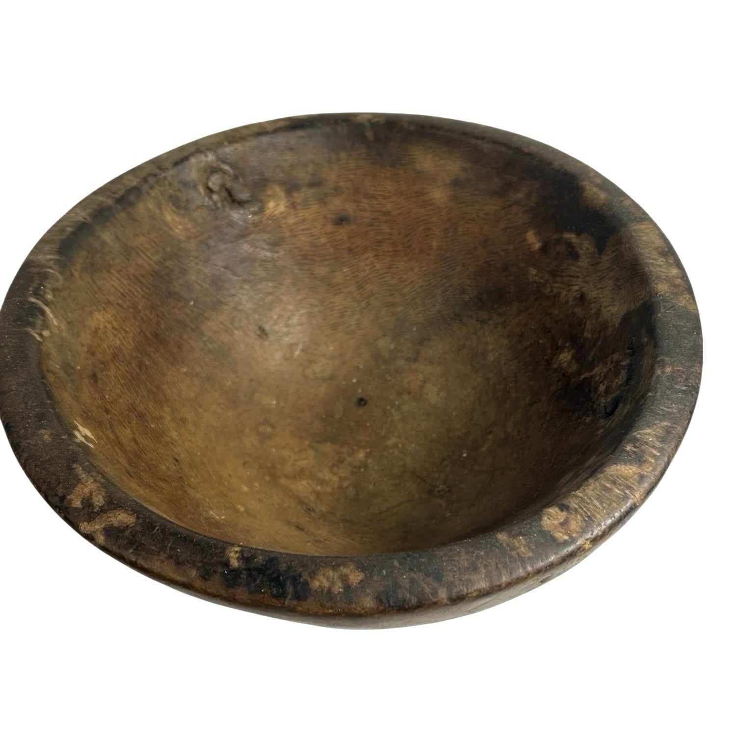 Antique Primitive Hand Carved Folk Art Wooden Dough Bowl