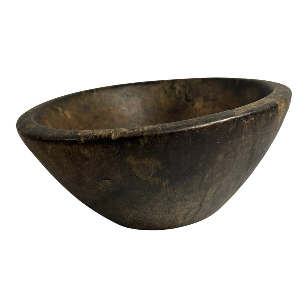 Antique Primitive Hand Carved Folk Art Wooden Dough Bowl