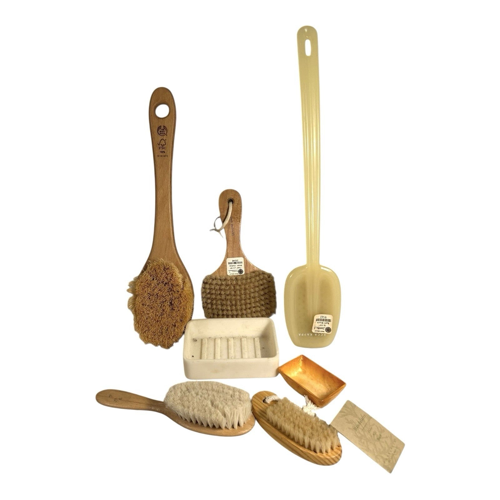 Vintage Set of 7 Pieces of Bath Accessories Owned by Martha Stewart Turkey Hill