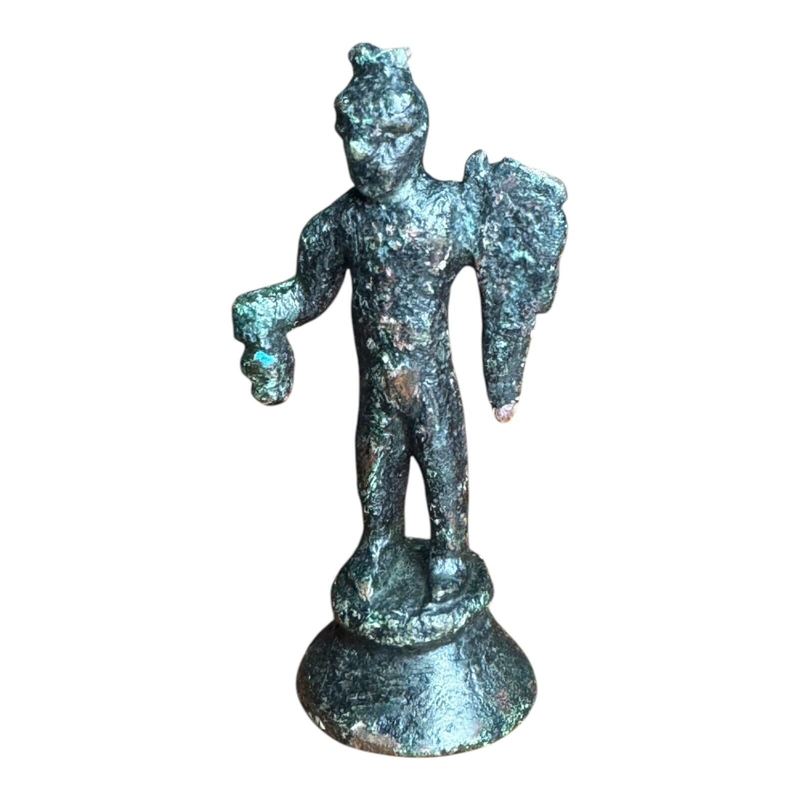 Ancient Roman Bronze Idol Statue Figure Sculpture