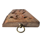 Antique Springerle Folk Art Figural Hand-Carved Wooden Cookie Mold
