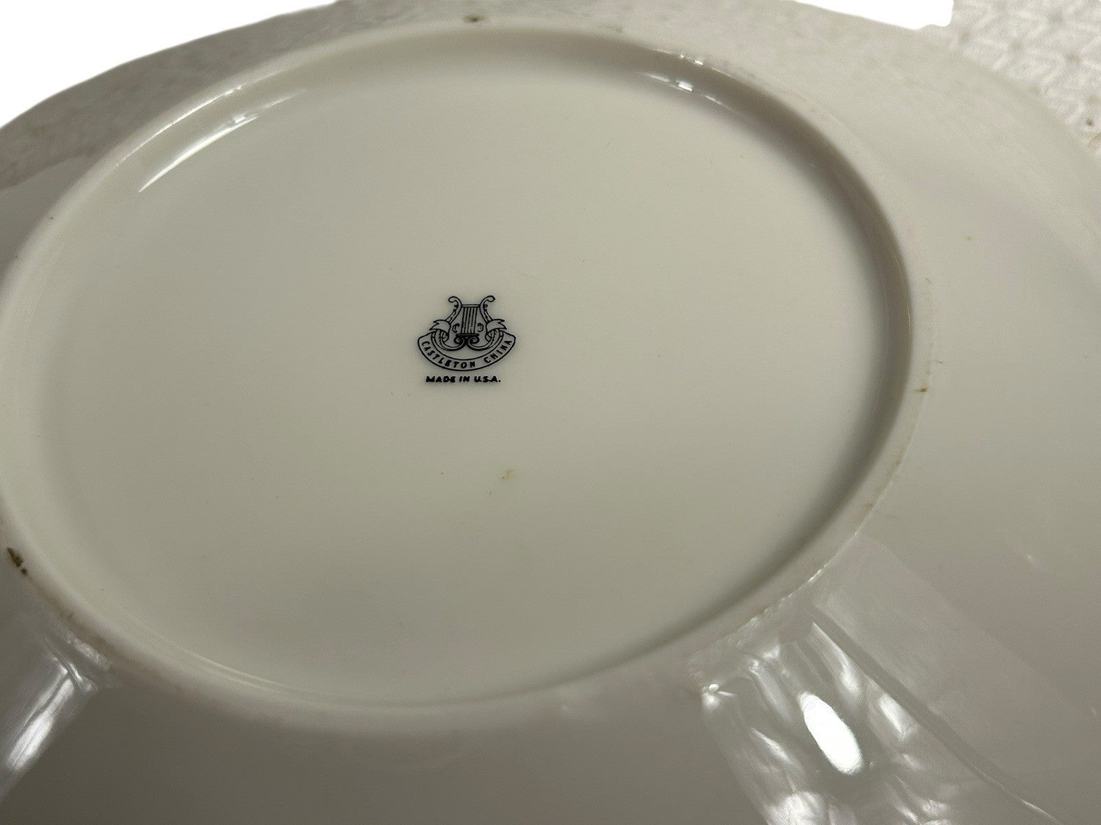 Vintage Eva Zeisel Museum White Castleton China Square Lunch Plates - Set of Two