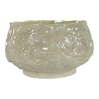 Vintage Belleek Ireland Small Lotus Water Lily Relief Porcelain Bowl, Black Mark