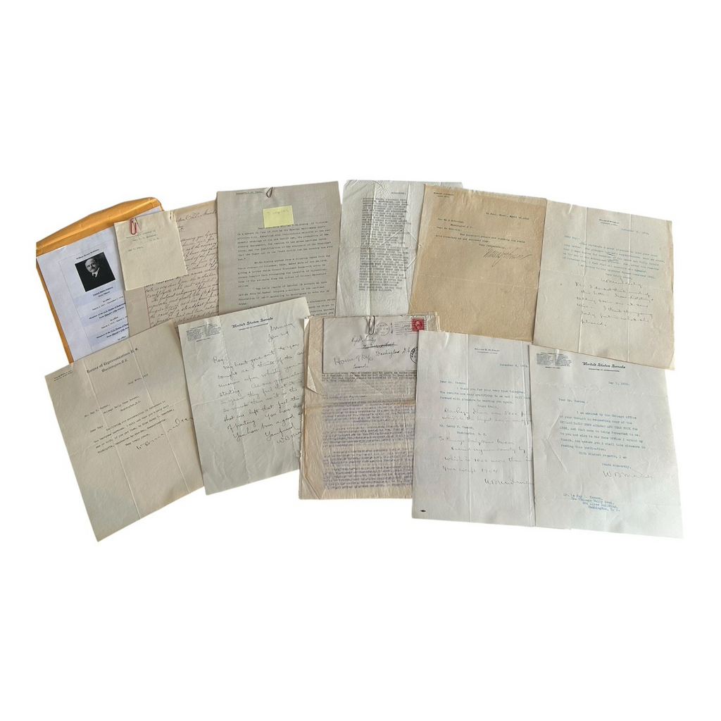 Antique Political Signatures Letters Documents William Brown McKinley US Senator