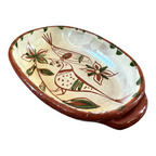 Vintage Keyser Pennsylvania German Sgraffito Redware Dish - Bird Design