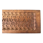 Antique Folk Art Carved Wooden Cake Butter Print Mold - Pennsylvania Dutch