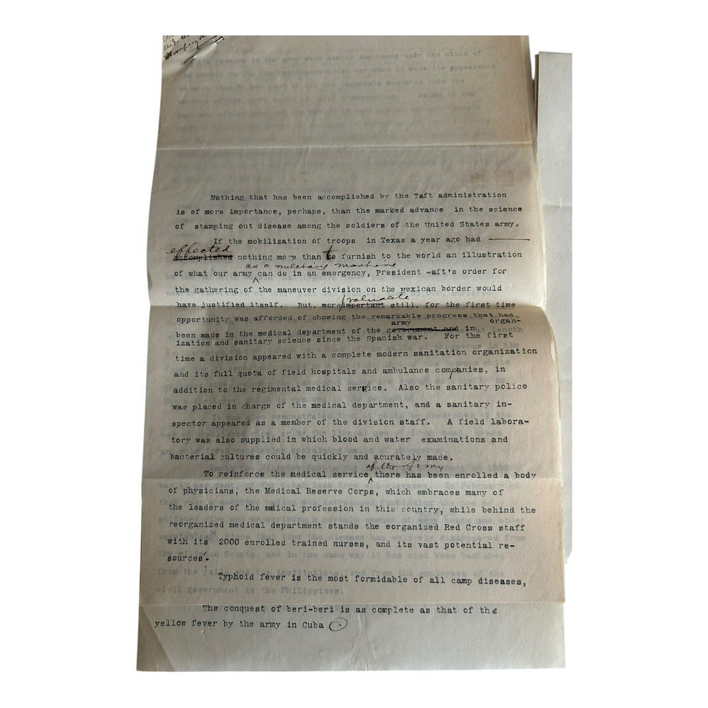 Antique Collectible President William Taft Political Campaign Documents