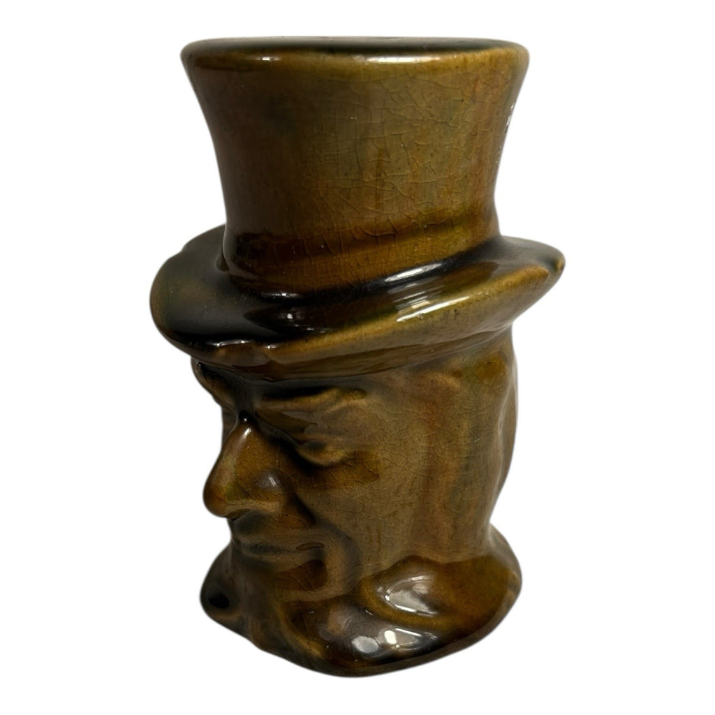 Antique Roseville Pottery Uncle Sam Coin Bank