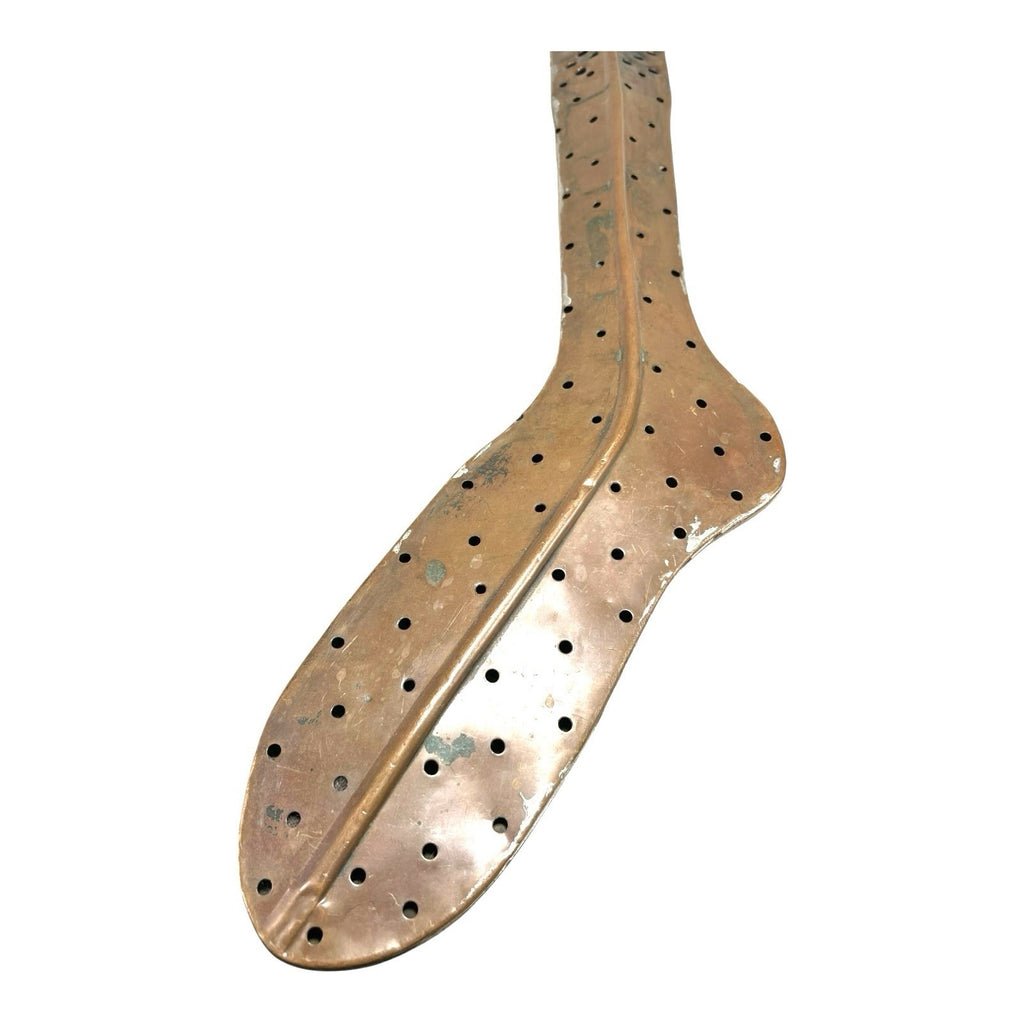 Antique Perforated Copper Hosiery Sock Washer Dryer Laundry Dasher