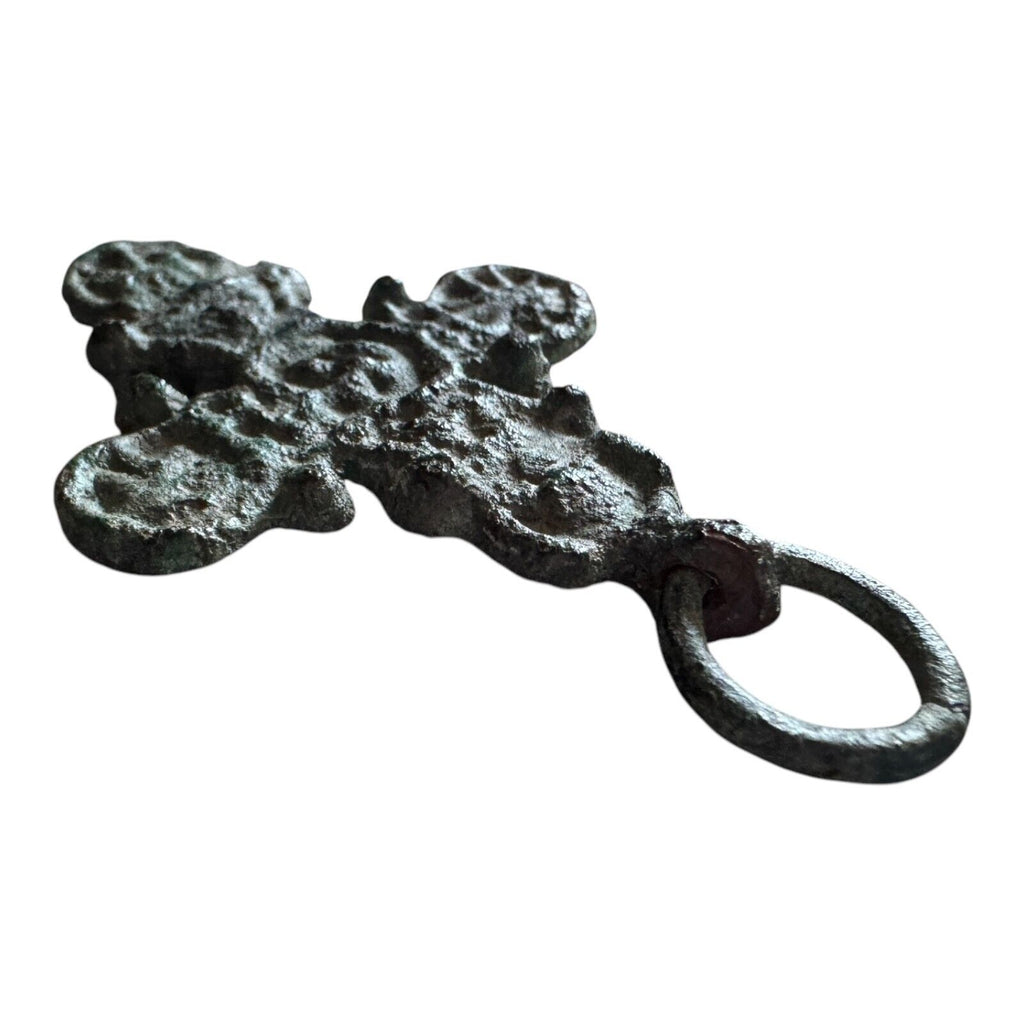 Ancient Byzantine Empire Bronze Christian Cross Pendant - Christian Artifact