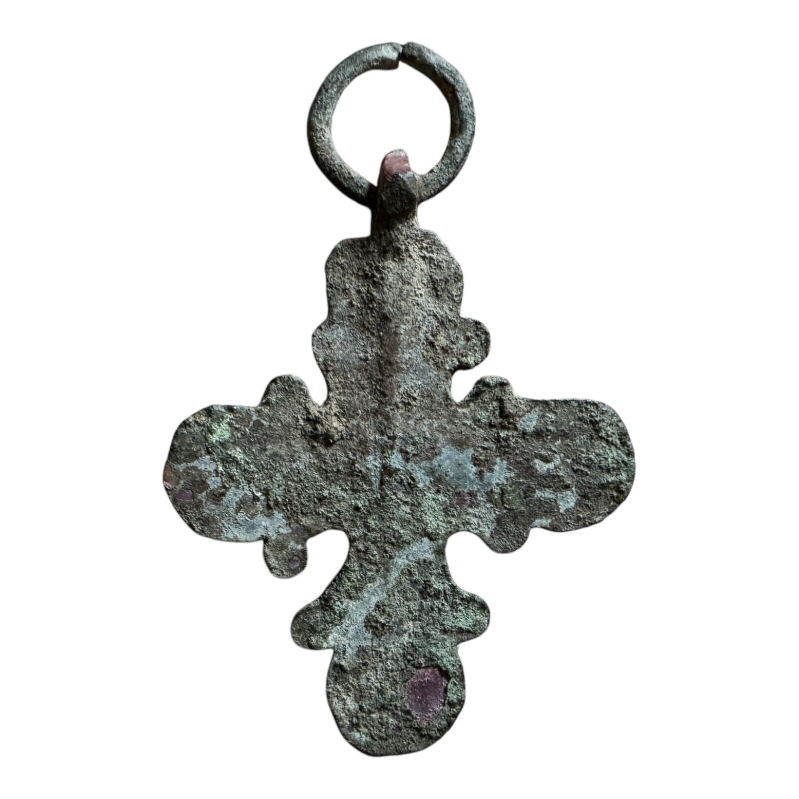 Ancient Byzantine Empire Bronze Christian Cross Pendant - Christian Artifact