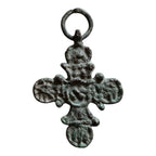 Ancient Byzantine Empire Bronze Christian Cross Pendant - Christian Artifact