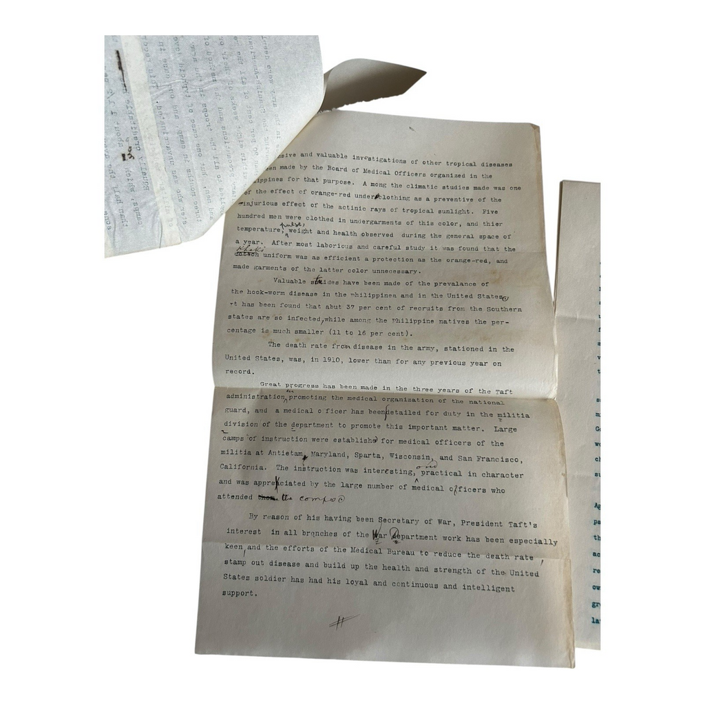 Antique Collectible President William Taft Political Campaign Documents