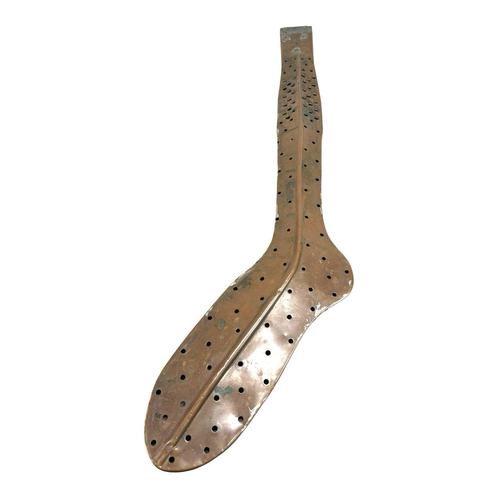 Antique Perforated Copper Hosiery Sock Washer Dryer Laundry Dasher