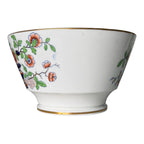 Antique 1800s English Ironstone Bowl - Imari Jardiniere Pattern & Cobalt Blue
