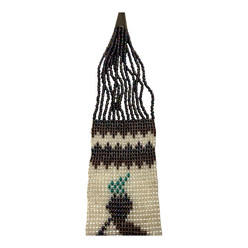 Vintage Southwestern Native American Beaded Necklace - Dancer Pattern