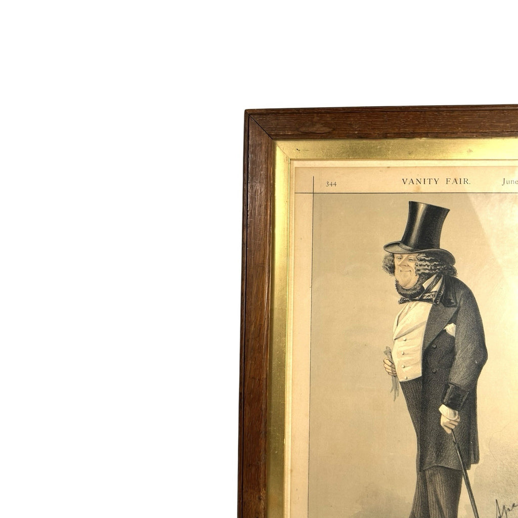 Antique Chromolithograph Caricature Print Entitled Property Showing William Ward