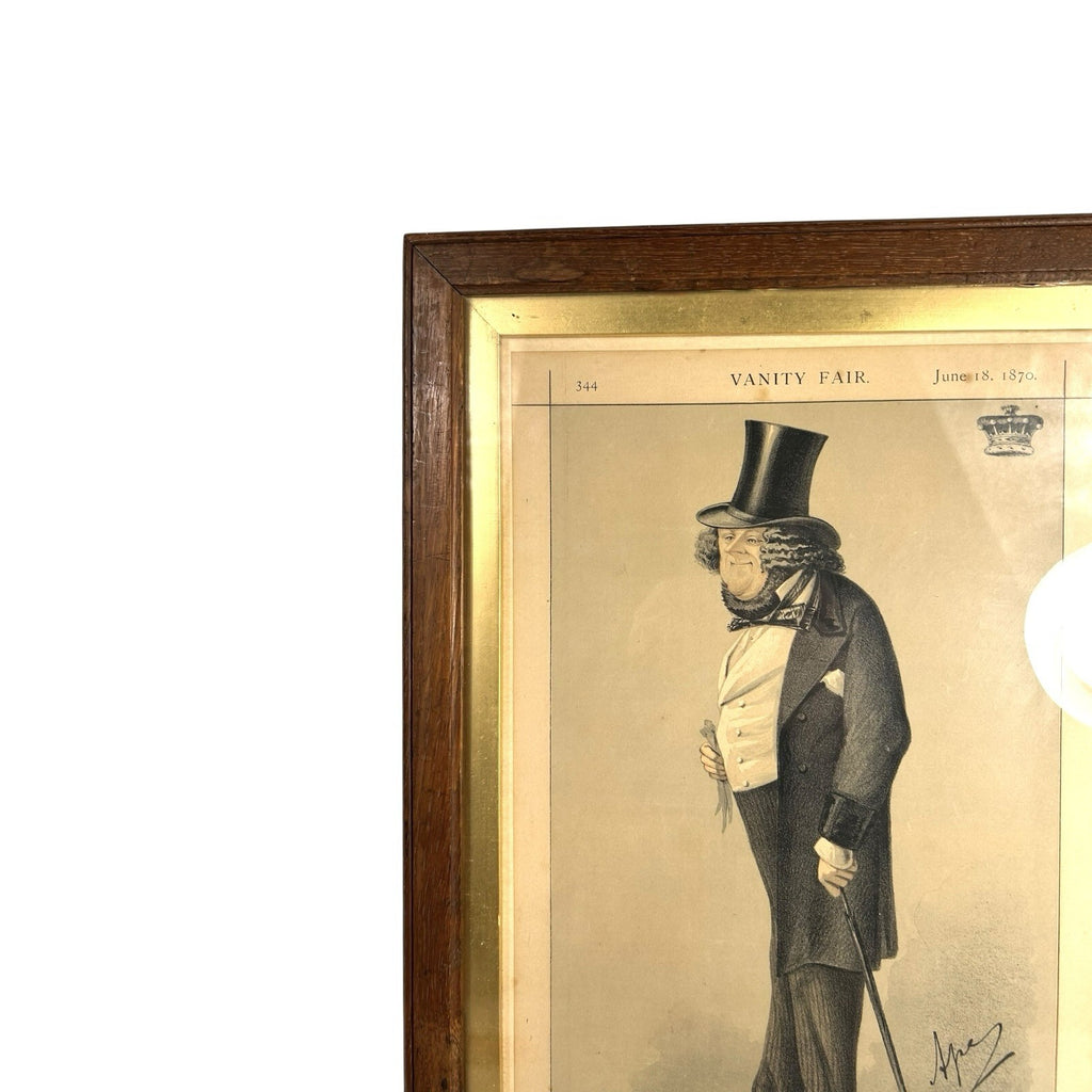 Antique Chromolithograph Caricature Print Entitled Property Showing William Ward