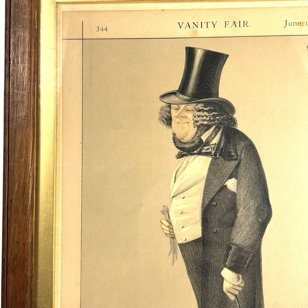 Antique Chromolithograph Caricature Print Entitled Property Showing William Ward