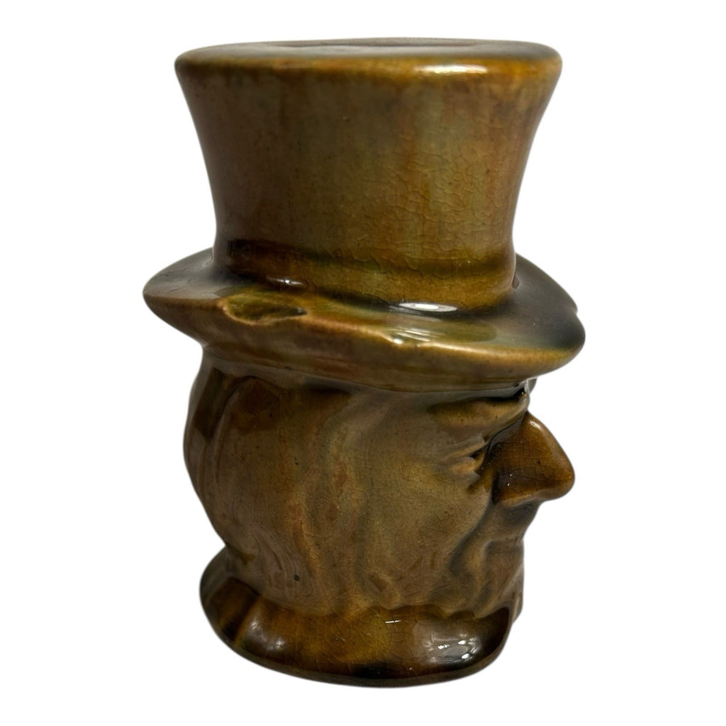 Antique Roseville Pottery Uncle Sam Coin Bank