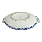 Antique Royal Vienna Porcelain Blue & White Covered Tureen - Beehive Mark
