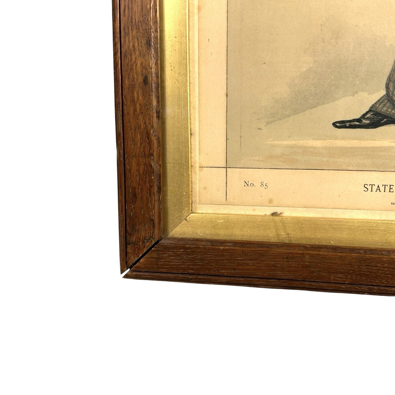Antique Chromolithograph Caricature Print Entitled Property Showing William Ward