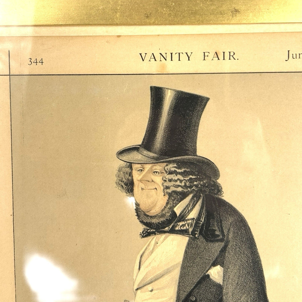 Antique Chromolithograph Caricature Print Entitled Property Showing William Ward
