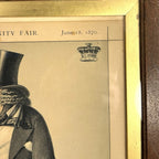 Antique Chromolithograph Caricature Print Entitled Property Showing William Ward