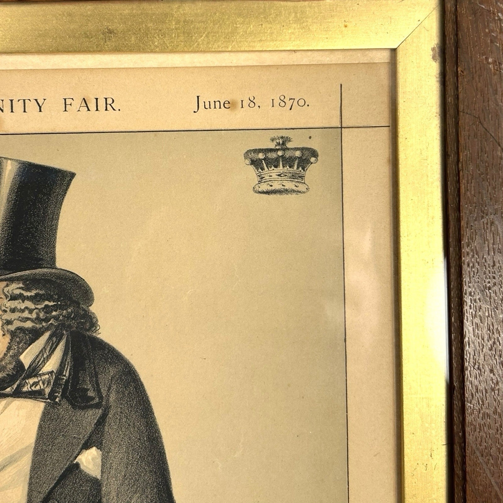 Antique Chromolithograph Caricature Print Entitled Property Showing William Ward